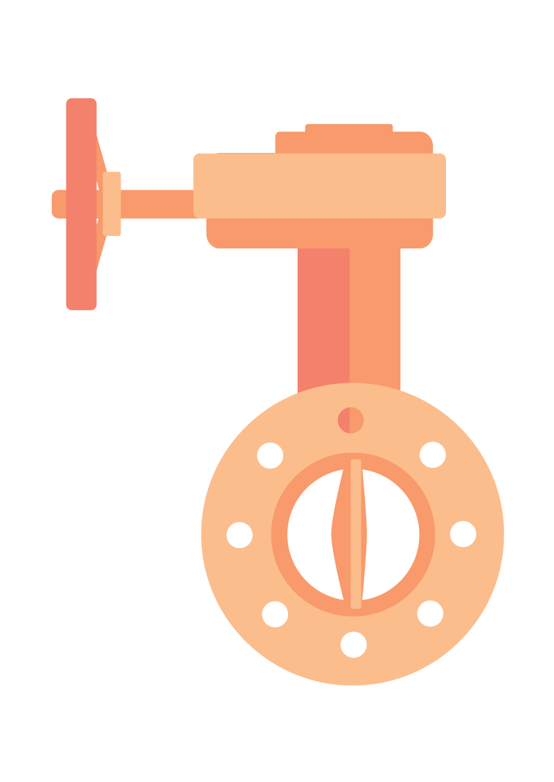 Pneumatik Butterfly Valve