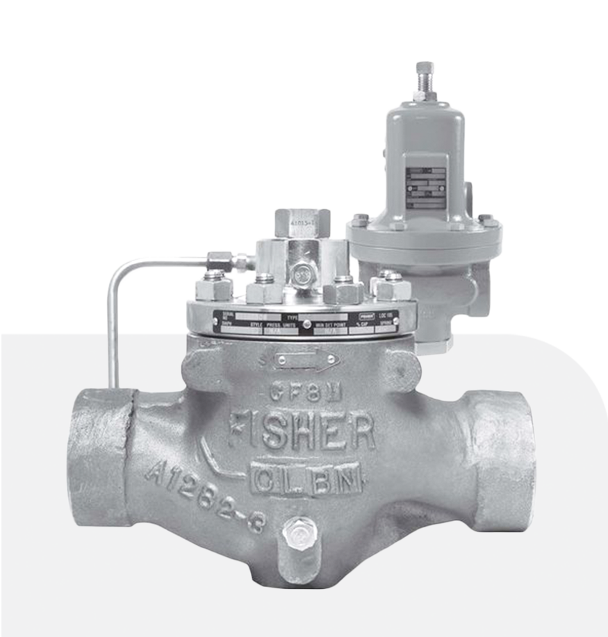 Fisher Valve, Jual Valve Fisher, Distributor Valve, Fisher Stockist Valve, Fisher Valve Indonesia, Fisher Regulator, Fisher Type LR128 Pilot-Operated Pressure Relief Valve Or Backpressure Regulator