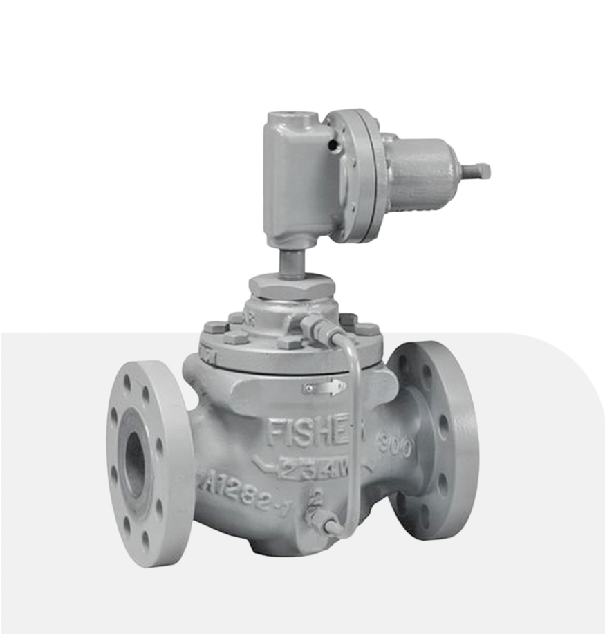 Fisher Valve, Jual Valve Fisher, Distributor Valve, Fisher Stockist Valve, Fisher Valve Indonesia, Fisher Regulator, Fisher Type 63EG-98HM Pilot-Operated Relief Valve or Backpressure Regulator