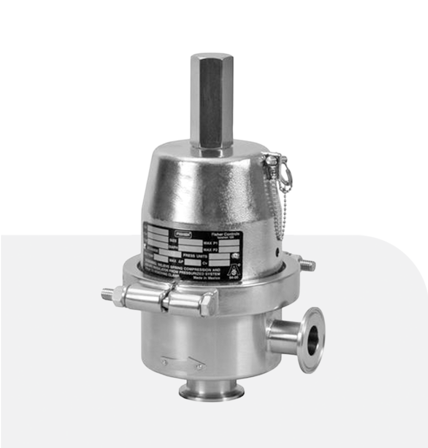 Fisher Valve, Jual Valve Fisher, Distributor Valve, Fisher Stockist Valve, Fisher Valve Indonesia, Fisher Regulator, Fisher Type SR5 Sanitary Pressure Regulator